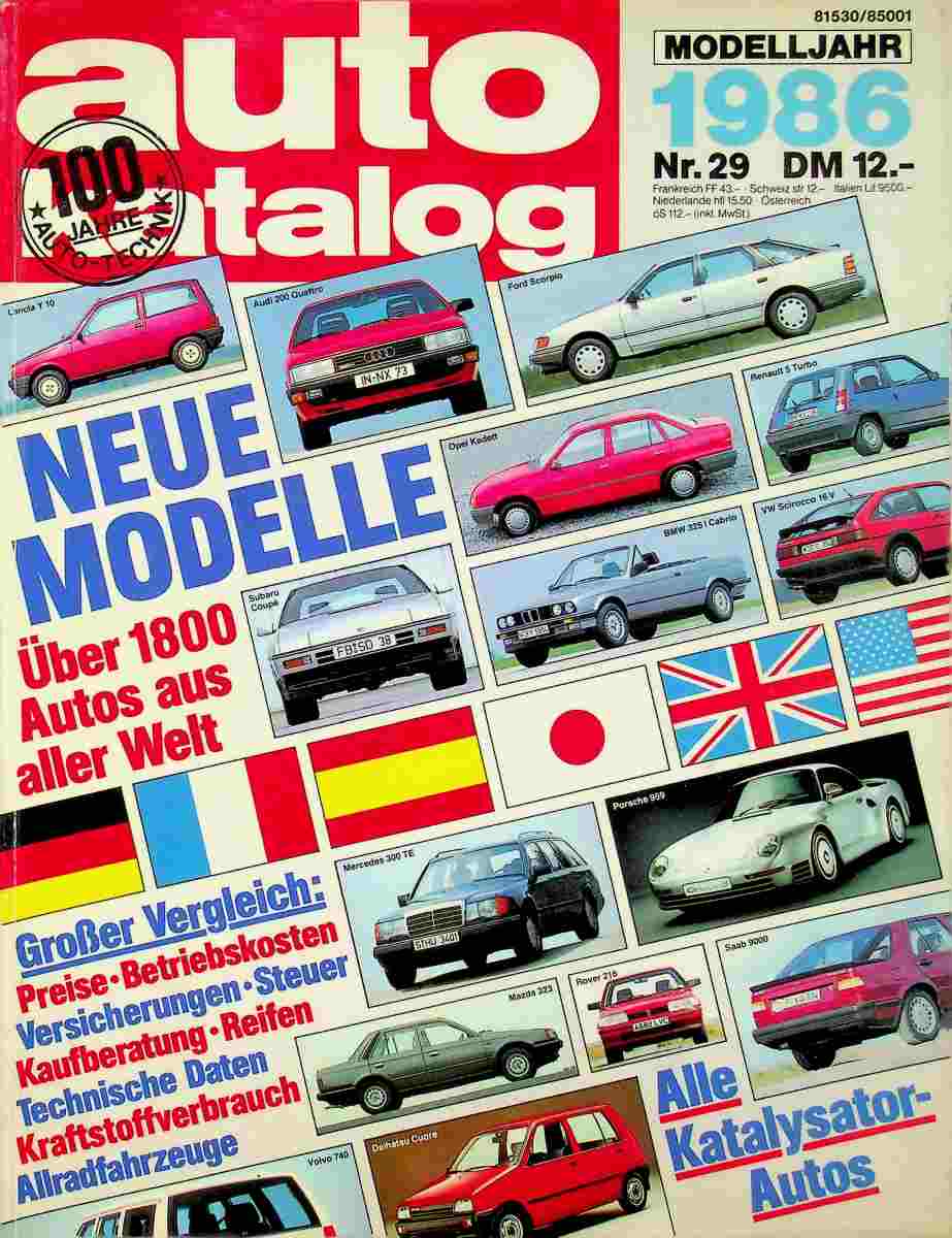 Autokatalog 11/1986